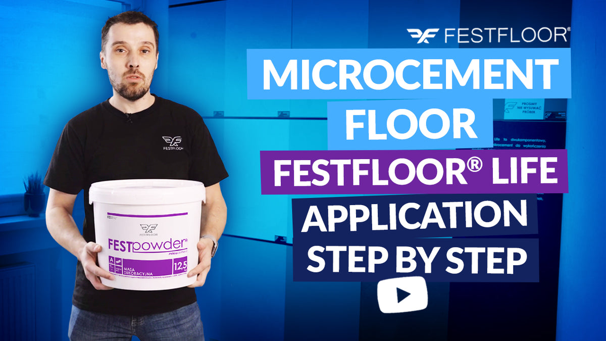 Pardoseală din microciment pas cu pas | Cum se aplică Festfloor Life